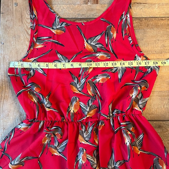 Audrey 3 + 1 Bird Print Dress - Picture 7 of 7
